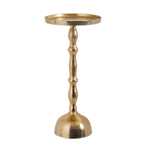 Mica Decorations Duco Bijzettafel - H54 x Ø25 cm - FSC 100% - Gerecycled Aluminium - Goud