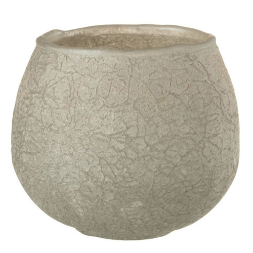 J-Line kaarshouder Crackle Bal - glas - grijs - 3 stuks - vtwonen shop