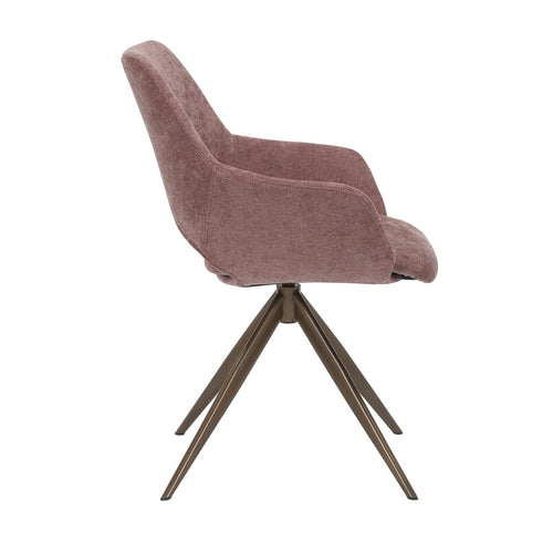 Starfurn Eetkamerstoel Daisy - Paars Stof - Set van 2