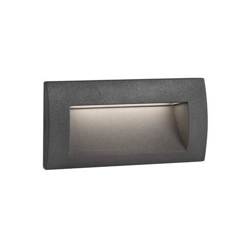 Faro Sedna-2 - LED Outdoor Inbouw Wandlamp Donkergrijs IP65