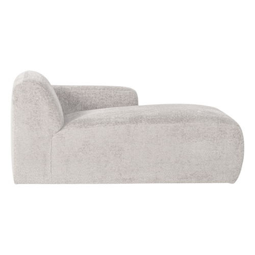 WOOOD chaise longue bank rechts Mojo Base - Wollig - Ecru - 74x112x162