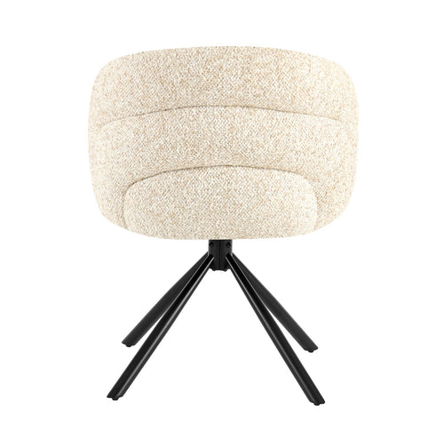 Giga Meubel Eetkamerstoel Emilia - Beige - Draaibaar - Set van 2 - vtwonen shop