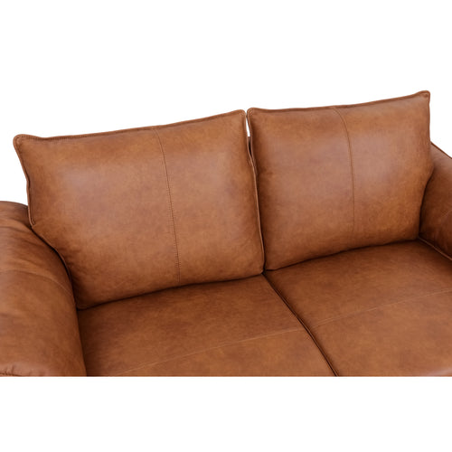 Furnhouse 2-zitsbank Soul - Cognacbruin - Leer - 90x160x88