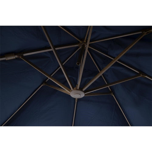 Lesli Living push-up parasol VirgoFlex - grijs - 300x300cm