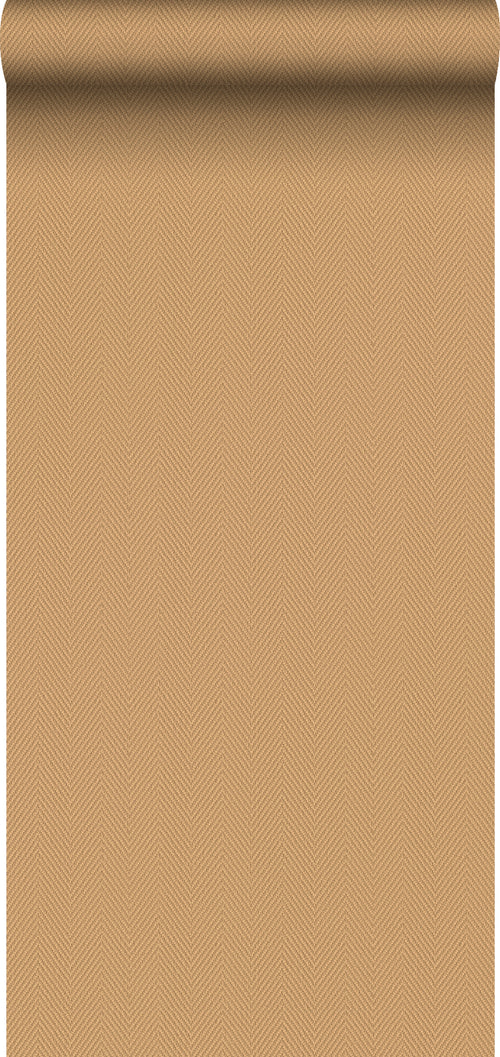 Sanders & Sanders behang visgraat-motief oranje - 53 cm x 10 m - 640528 - vtwonen shop