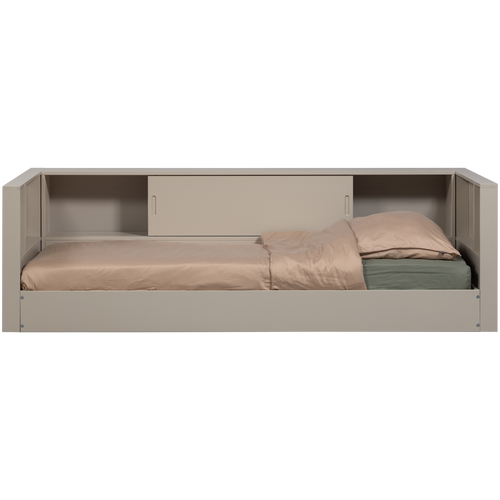 WOOOD bedbank Carter - Grenenhout - Dust/Beige - 90x200