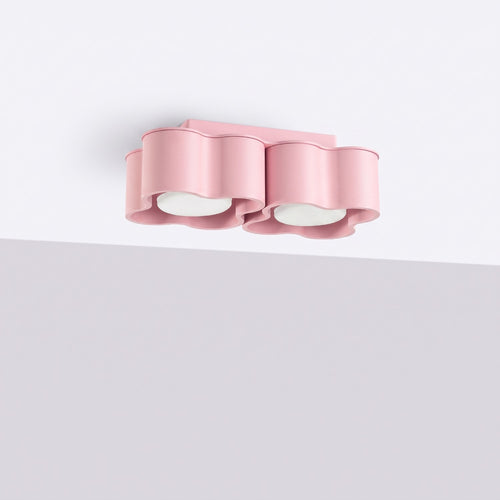 Sollux Lighting Plafondlamp OVIO 2 roze Gx53 - 24,5x12x8cm