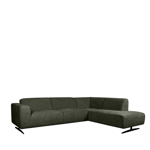 LABEL51 Hoekbank Rodano Rechts - Donkergroen Stof - 278x210x75cm