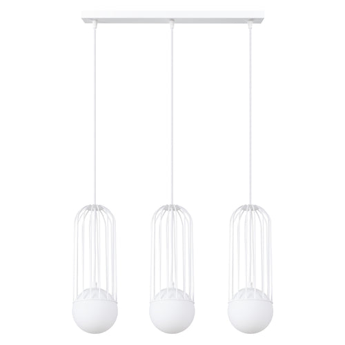 Sollux Lighting Hanglamp BRINA 3L wit - 54x12x115cm