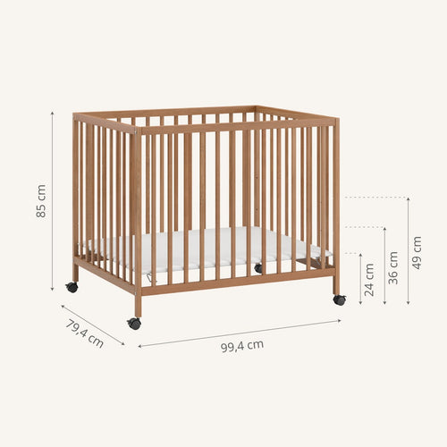 Petite Amélie Babybox NOIS - 75x95 cm - Beukenhout - bruin