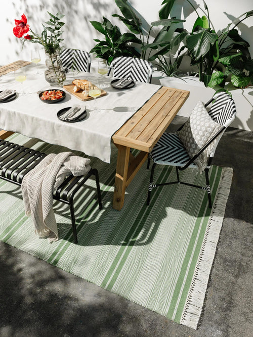 benuta binnen- en buitenkleed Siena - groen - 160x230 cm