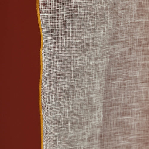 Madura Veiling Shadow hommel puur wit en oker 140x350 cm