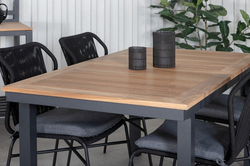 Rebellenclub Rechthoekige Tuintafel Castor - 152 x 90Ê cm - Zwart - vtwonen shop