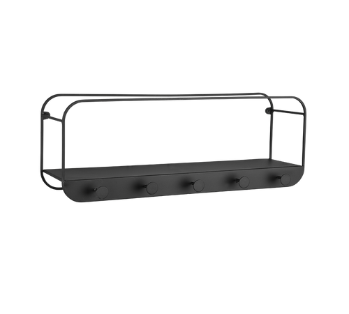 Mirrors and more kapstok Linda -  4  x 26   cm - zwart