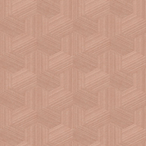 Origin Wallcoverings behang grafisch 3D motief terracotta roze - 50 x 900 cm - 347995 - vtwonen shop