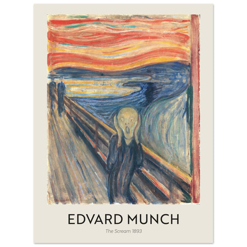 Artfulprints  Edvard Munch - The Scream 1893   poster 30x40 cm