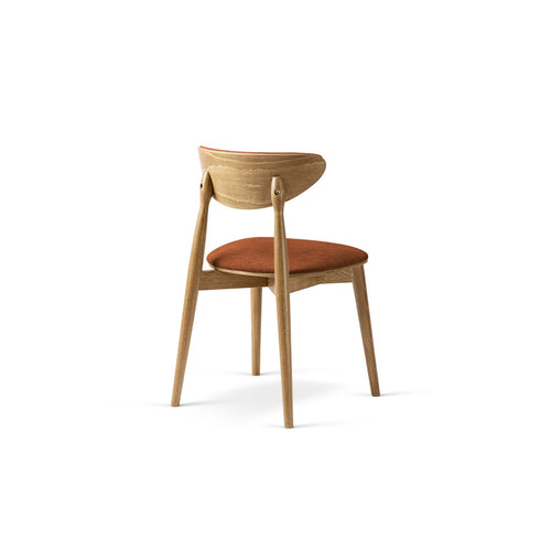 Set van 2 stoelen Rina chenille oranje - 48x47.5x79cm