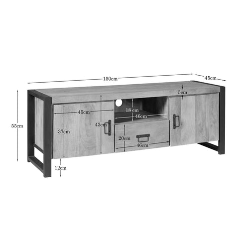 Starfurn Tv-meubel Britt - Naturel Hout - 150x45x55cm