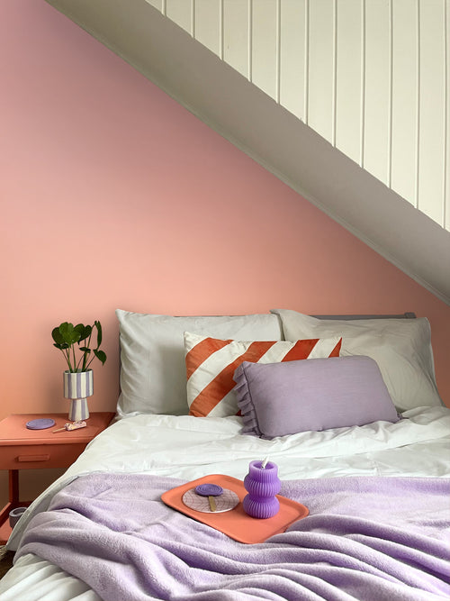 ESTAhome fotobehang dip dye motief oranje en roze - 2 x 2.79 m - 159547