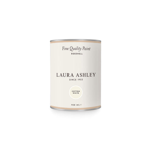 Laura Ashley Zijdeglanslak - Cotton White - Wit - 750ml - vtwonen shop