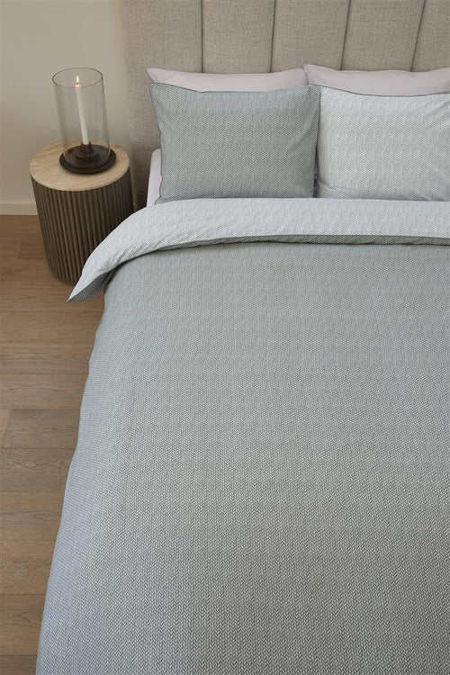 Riviera Maison dekbedovertrek Twisted - 140x200/220 cm - grijsgroen - vtwonen shop