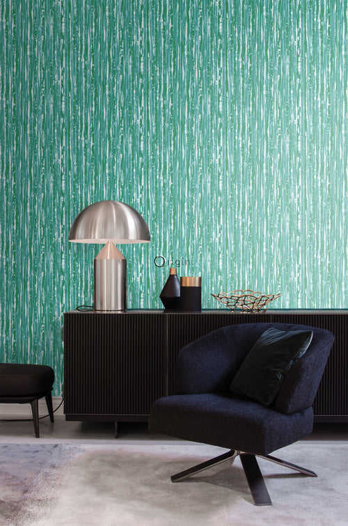 Origin Wallcoverings behang strepen groen - 53 cm x 10,05 m - 347222 - vtwonen shop