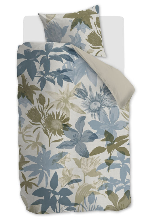 Beddinghouse Dekbedovertrek Flori - 140 x 200/220 cm - Blauw