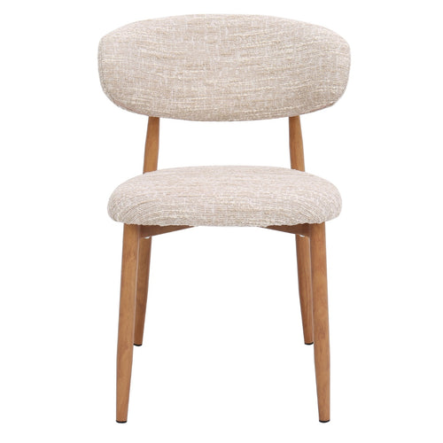 DÉJA Living Eetkamerstoel Skara - Beige/Naturel - Set van 2 - vtwonen shop