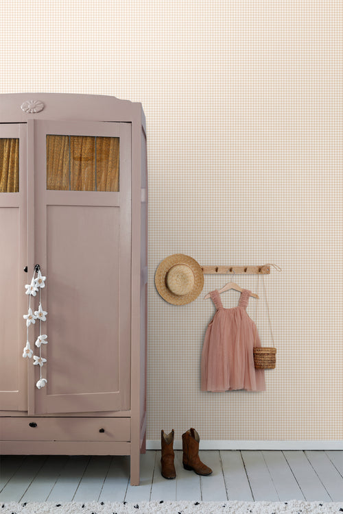 ESTAhome behang strepen licht terracotta - 50 x 900 cm - 131642 - vtwonen shop