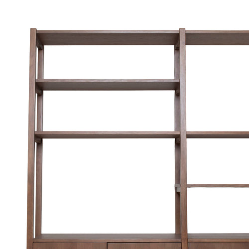 DÉJA Living Wandkast Levi Bruin Hout - 180x38x210cm