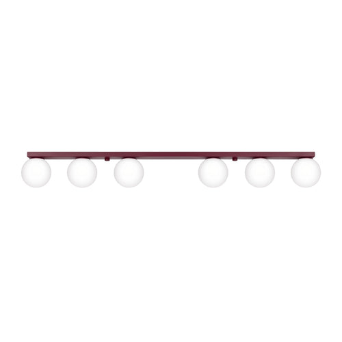 Sollux Lighting Plafondlamp YOLI 6 bordeaux - 120x12x14,5cm
