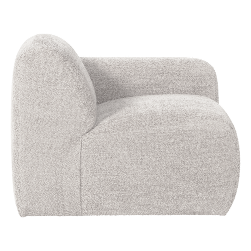 WOOOD 1-zits bank arm rechts Mojo Base - Wollig - Ecru - 74x105x97