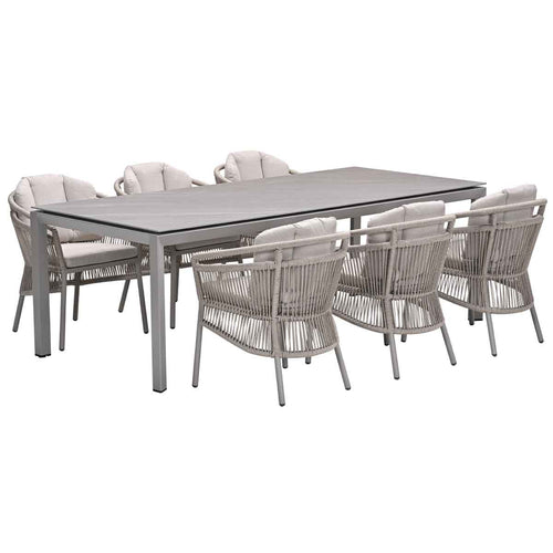 Garden Impressions tuinset Sorong - Skala - taupe - 230x100 cm - 7-delig