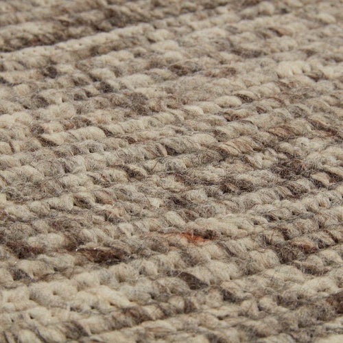 Interieur05 Rond wollen vloerkleed Gapo grijs gemeleerd op=op - 220 x 220 cm