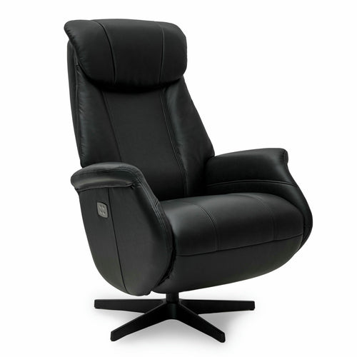 Furnhouse elektrische relaxfauteuil Bonanza - Zwart - Draaibaar - 83x76x115