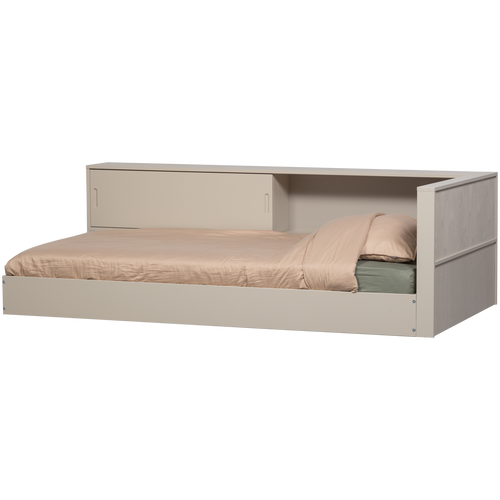 WOOOD hoekbed links/rechts Carter - Grenenhout - Dust/Beige - 90x200