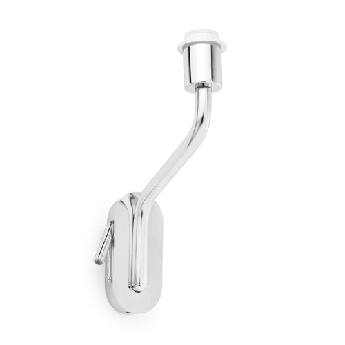 Faro Eterna - 1 Light Indoor Wandleeslamp Chroom - Kap niet inbegrepen, E27
