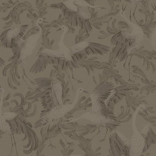 Borastapeter behang kraanvogels bruin - 53 cm x 10.05 m - 660314 - vtwonen shop