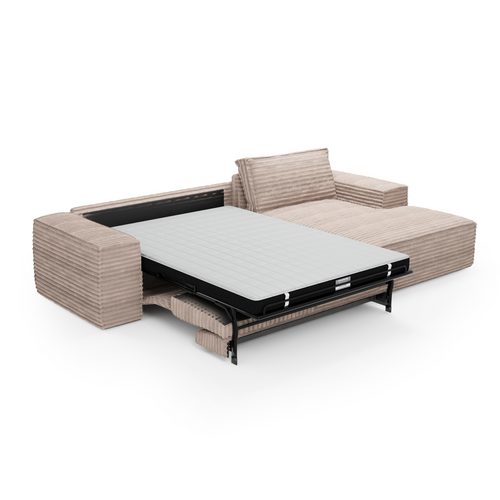 Sia Home - Rechte hoekbanken JOAN - Corduroy - Mol - 302cm - vtwonen shop