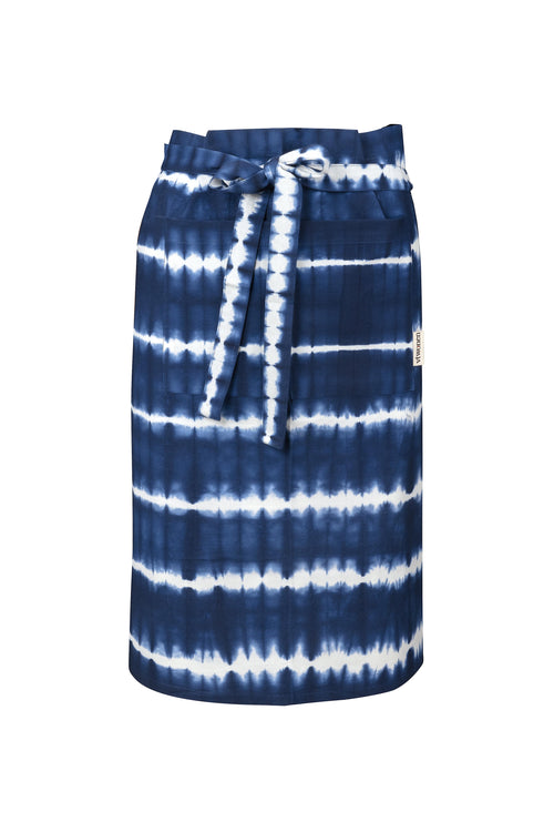 vtwonen - Keukenschort Tie Dye - Blauw, Wit - 66x110cm - vtwonen shop