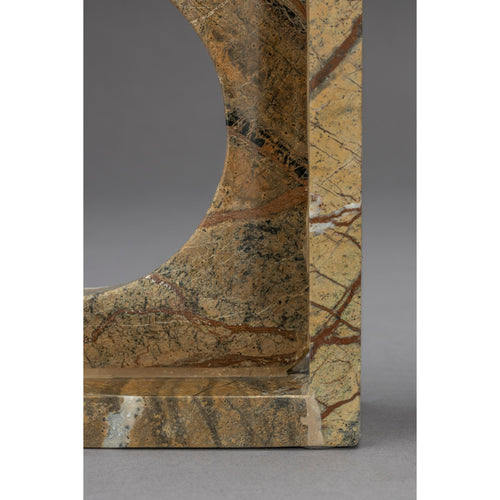 Dutchbone Satpura Boekensteun Marmer Bruin - Set van 2