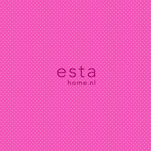 ESTAhome behang kleine stipjes roze - 53 cm x 10.05 m - 137311