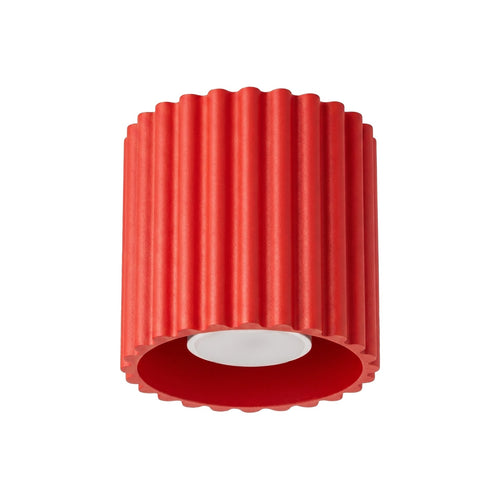 Sollux Lighting Plafondlamp AURA 1 rood GU10 - 10x10x10cm