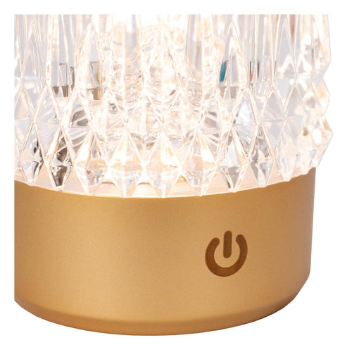 Lucide tafellamp LILY - Geïntegreerde LED - Mat Goud / Messing