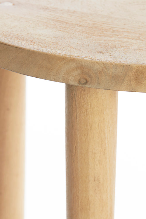 Light & Living bijzettafel QIANO - Ø49x49cm - bruin - vtwonen shop