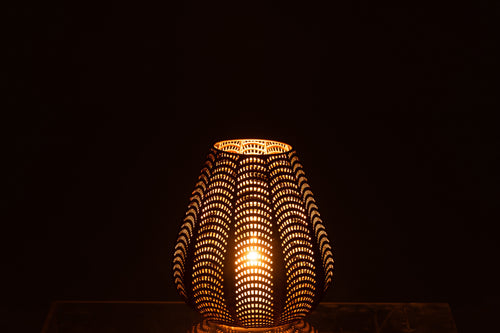 J-Line windlicht Gala - ijzer - goud - small