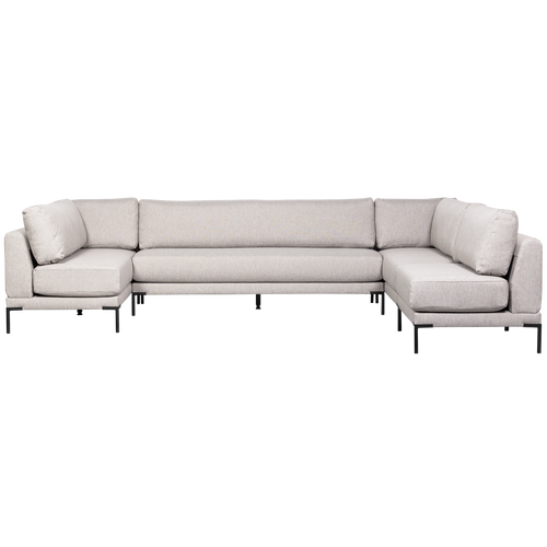 vtwonen eetbank element Couple - Polyester - Lichtgrijs - 73x200x80