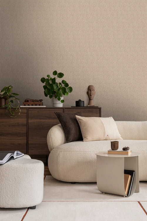 Sanders & Sanders behang effen bruin - 53 cm x 10 m - 640380 - vtwonen shop