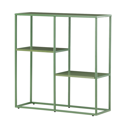 Nest living Jaxx Metalen Boekenkast Groen - 80 x 80 cm