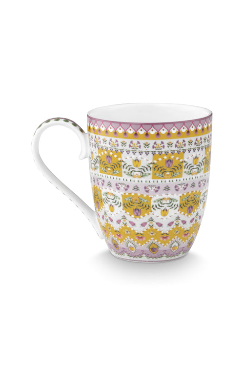 Pip Studio - XL Mokken - Lily & Lotus - Moon Delight - Geel - Set van 6